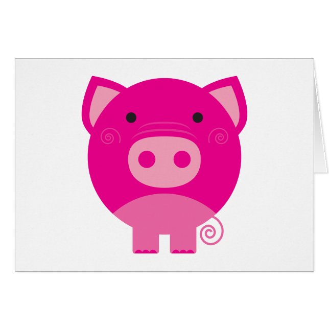 De de roze T-shirts en Giften van het Varken (Voorkant Horizontaal)