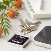 De de Roze T-shirts en Giften van totaal Geweldige Sleutelhanger (Zijkant)