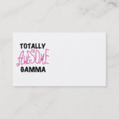 De de Roze T-shirts en Giften van totaal Geweldige Visitekaartje (Achterkant)