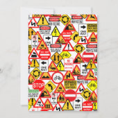 De de signaaluitnodiging van het verkeer - pas aan kaart (Voorkant)