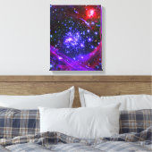 De de stercluster van Arches diep binnen de hub Canvas Afdruk (Insitu (Slaapkamer))