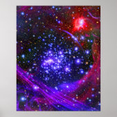 De de stercluster van Arches diep binnen de hub Poster (Voorkant)