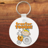 De de Taaie T-shirts en Giften van de tractor Sleutelhanger (Voorkant)