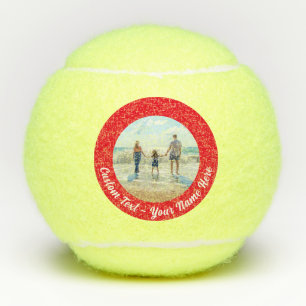 De de Tekst van de Foto van de douane Tennis belt  Tennisballen