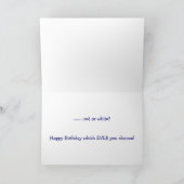 De de verjaardagskaart van de pret voor kaart (Binnen)