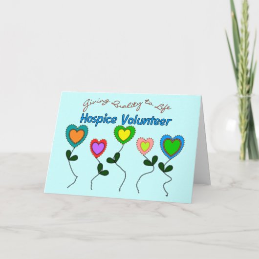 De de VrijwilligersShirten en Giften van het Bedankkaart (Voorkant)