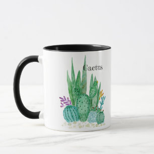 De de waterverfcactussen van de cactus bloeit mok