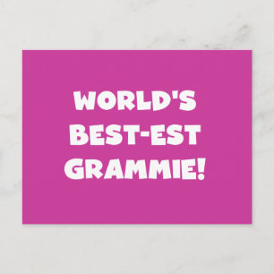 De de Witte T-shirts en Giften van Grammie van het Briefkaart