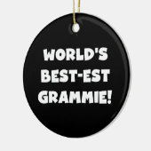 De de Witte T-shirts en Giften van Grammie van het Keramisch Ornament (Links)