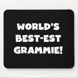 De de Witte T-shirts en Giften van Grammie van het Muismat