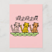 De de zingende T-shirts en Giften van Katten Briefkaart (Voorkant)