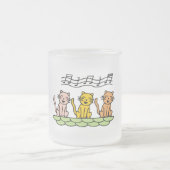 De de zingende T-shirts en Giften van Katten Matglas Koffiemok (Center)