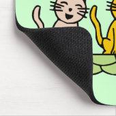 De de zingende T-shirts en Giften van Katten Muismat (Hoek)