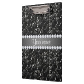 De de Zwarte Lovertjes en Diamanten van Faux Klembord (Links)