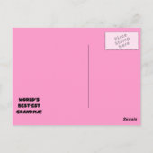 De de Zwarte T-shirts en Giften van de Oma van het Briefkaart (Achterkant)