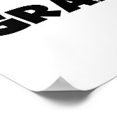 De de Zwarte T-shirts en Giften van de Oma van het Poster (Hoek)