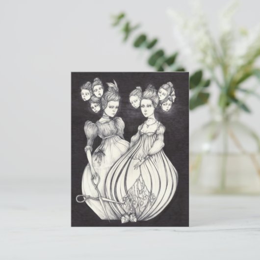 De Deadlock Sisters en de Nightbird Briefkaart (Staand voorkant)