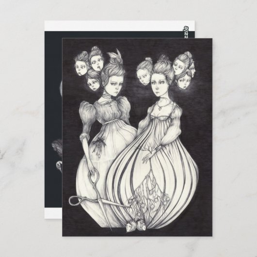 De Deadlock Sisters en de Nightbird Briefkaart (Voorkant / Achterkant)