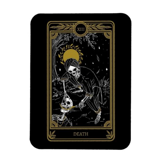 De Death Kaart Tarot Kaart Magnet Magneet (Verticaal)