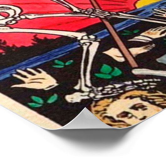 De Death Tarot Kaart Poster (Hoek)