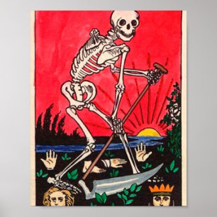 De Death Tarot Kaart Poster