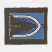 De Deathly Hallows-mantel, toverstaf en steen Fleece Deken (Voorkant (Horizontaal))