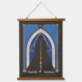 De Deathly Hallows-mantel, toverstaf en steen Hangend Wandkleed (Voorkant)