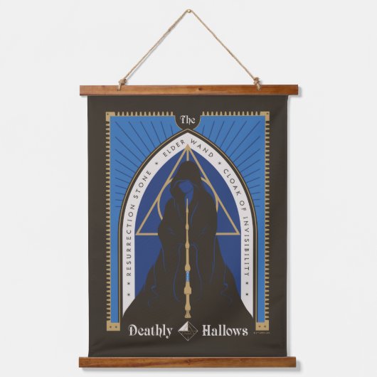 De Deathly Hallows-mantel, toverstaf en steen Hangend Wandkleed (Voorkant)
