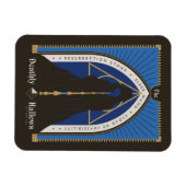 De Deathly Hallows-mantel, toverstaf en steen Magneet (Horizontaal)