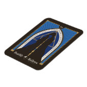 De Deathly Hallows-mantel, toverstaf en steen Magneet (Linkerzijde)