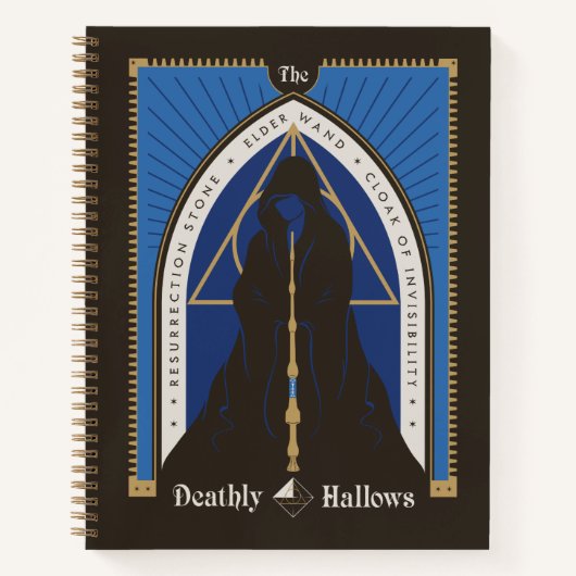 De Deathly Hallows-mantel, toverstaf en steen Notitieboek (Voorkant)