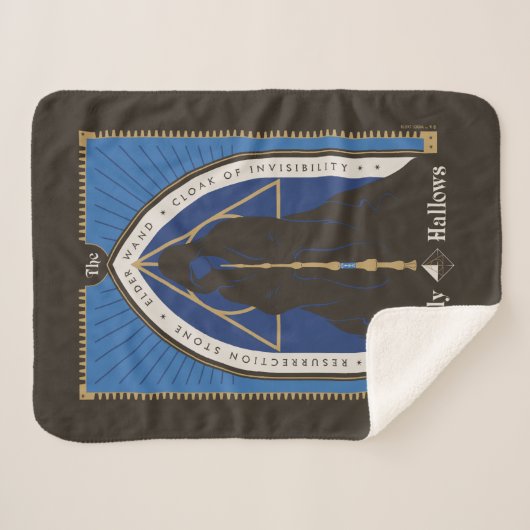 De Deathly Hallows-mantel, toverstaf en steen Sherpa Deken (Voorkant (horizontaal))