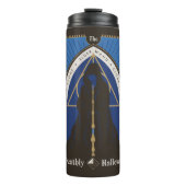 De Deathly Hallows-mantel, toverstaf en steen Thermosbeker (Voorkant)