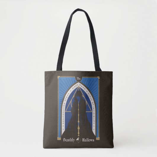 De Deathly Hallows-mantel, toverstaf en steen Tote Bag (Voorkant)