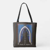 De Deathly Hallows-mantel, toverstaf en steen Tote Bag (Achterkant)