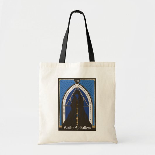 De Deathly Hallows-mantel, toverstaf en steen Tote Bag (Voorkant)