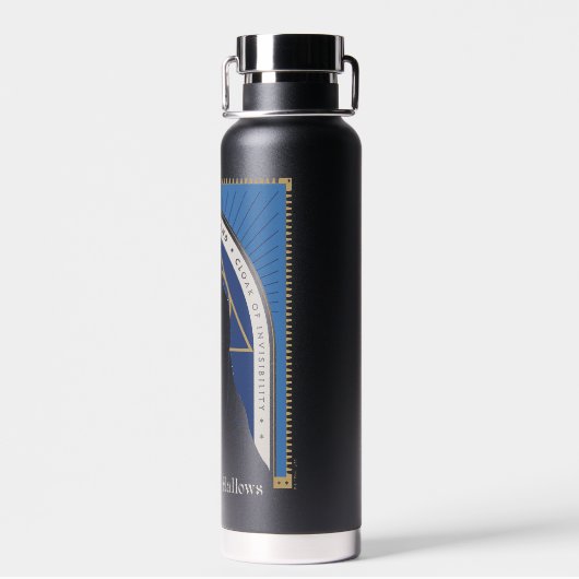 De Deathly Hallows-mantel, toverstaf en steen Waterfles (Achterkant)