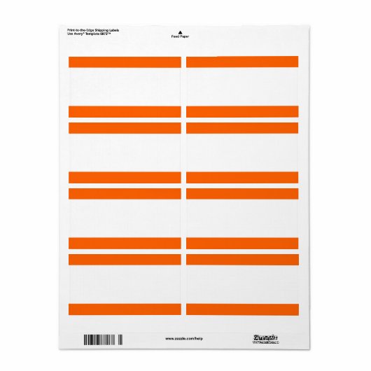 De debra Professional Classic Modern Stripes Etiket (Full Sheet)