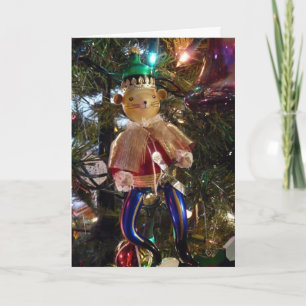 De Decoratie van de Notekraker van Kerstmis en de Feestdagen Kaart