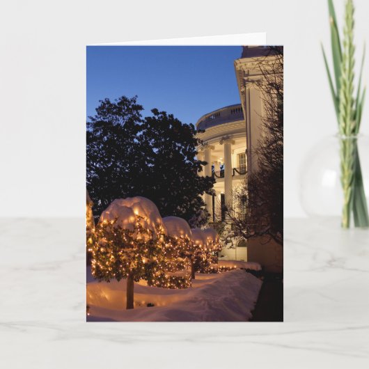 De Decoratie van het Gazon van Kerstmis van het Feestdagen Kaart (Voorkant)