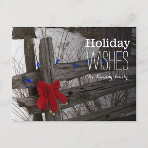 De decoratie van Kerstmis op een oude houten Feestdagenkaart