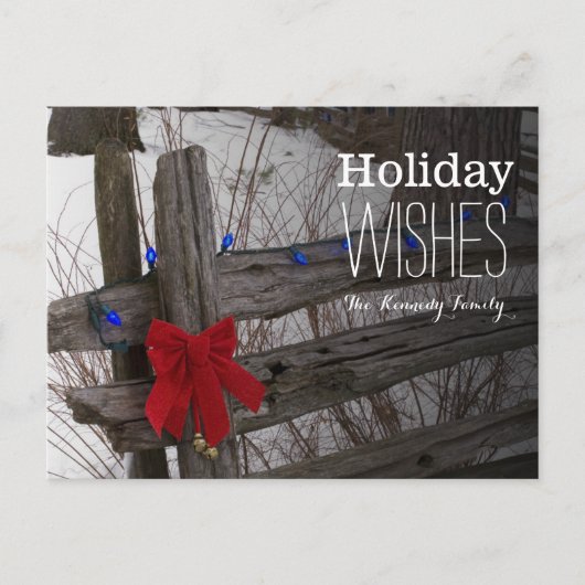 De decoratie van Kerstmis op een oude houten Feestdagenkaart (Voorkant)