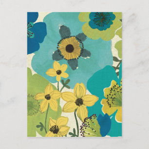 De decoratieve Bloemen van de Tuin Briefkaart
