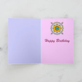 De decoratieve kaart van de caleidoscoopVerjaardag (Binnen)