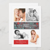 De decoratieve Kaart van de Vakantie van de Foto (Voorkant / Achterkant)