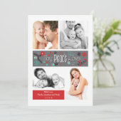 De decoratieve Kaart van de Vakantie van de Foto (Staand voorkant)