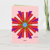 De decoratieve kaart van de Verjaardag met de (Achterkant)