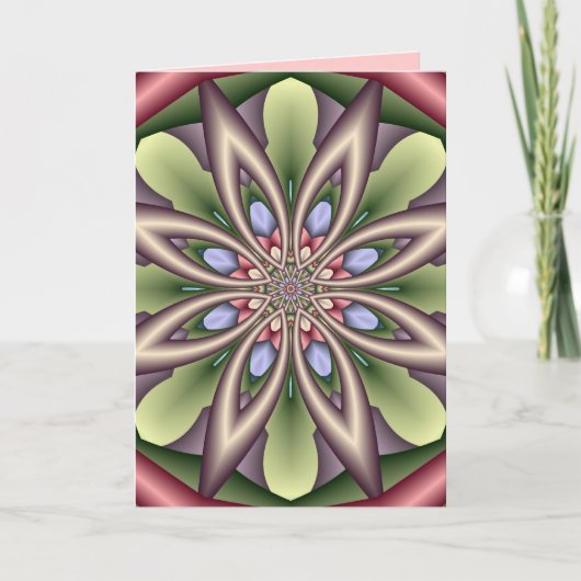 De decoratieve kaart van de Verjaardag met de (Voorkant)
