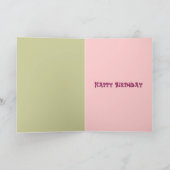 De decoratieve kaart van de Verjaardag met de (Binnen)