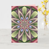 De decoratieve kaart van de Verjaardag met de (Gele Bloem)